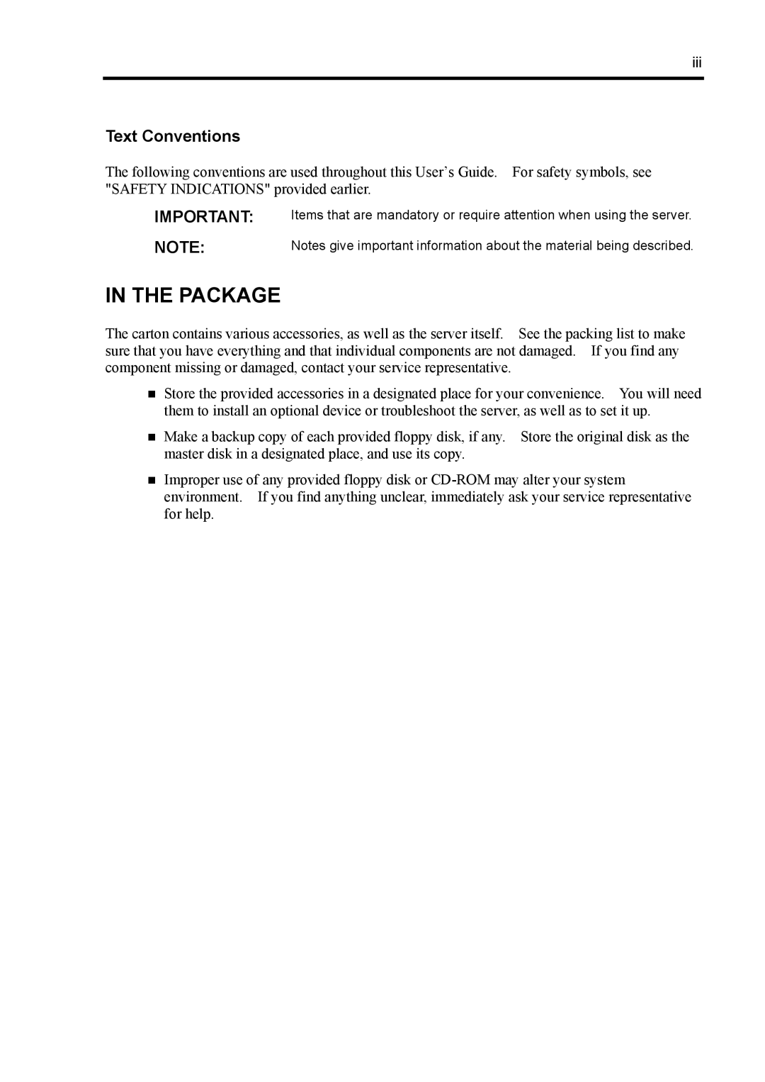 NEC 140Rc-4 manual Package, Text Conventions 