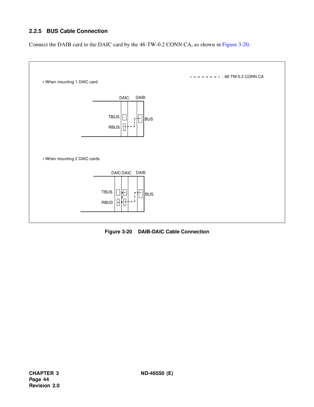 NEC 151944 system manual DAIB-DAIC Cable Connection 