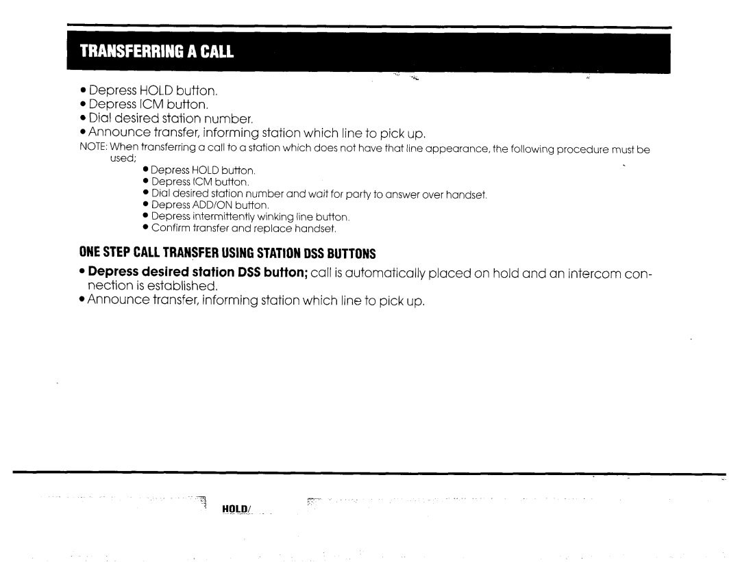 NEC 16 manual Call, Placed On hold, Nection, Which Line Pick 