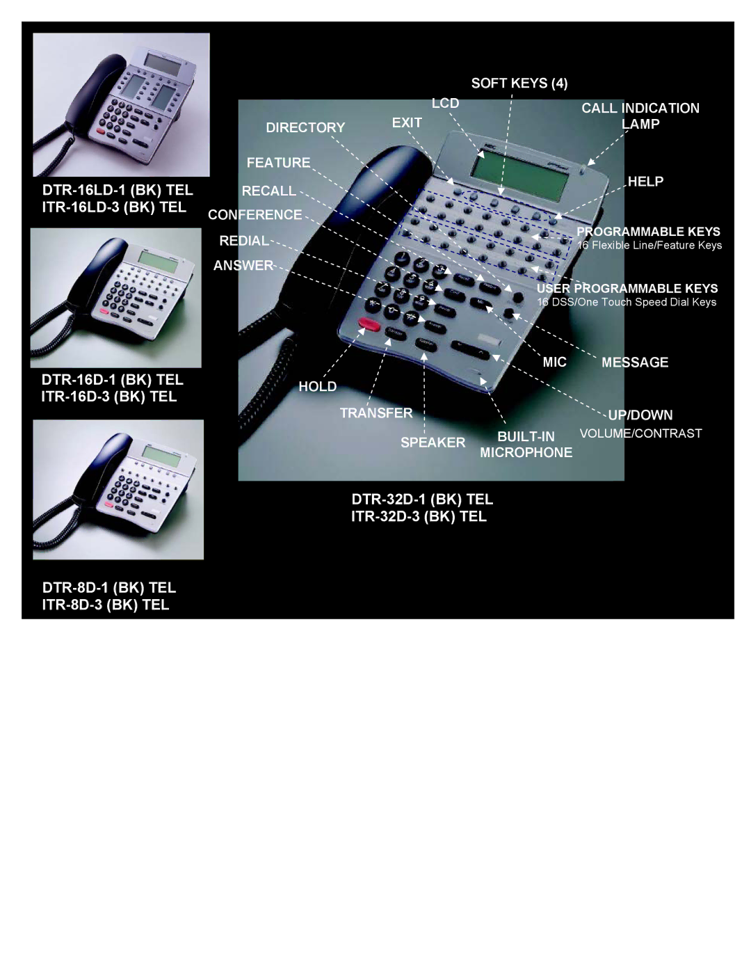 NEC 2000 IPS manual DTR-16LD-1 BK TEL 