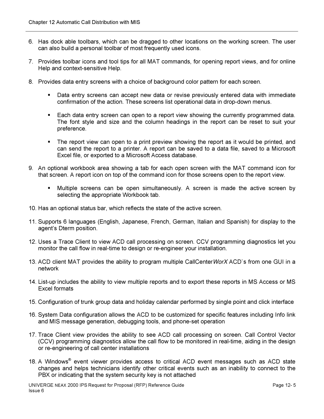 NEC 2000 IPS manual Automatic Call Distribution with MIS 