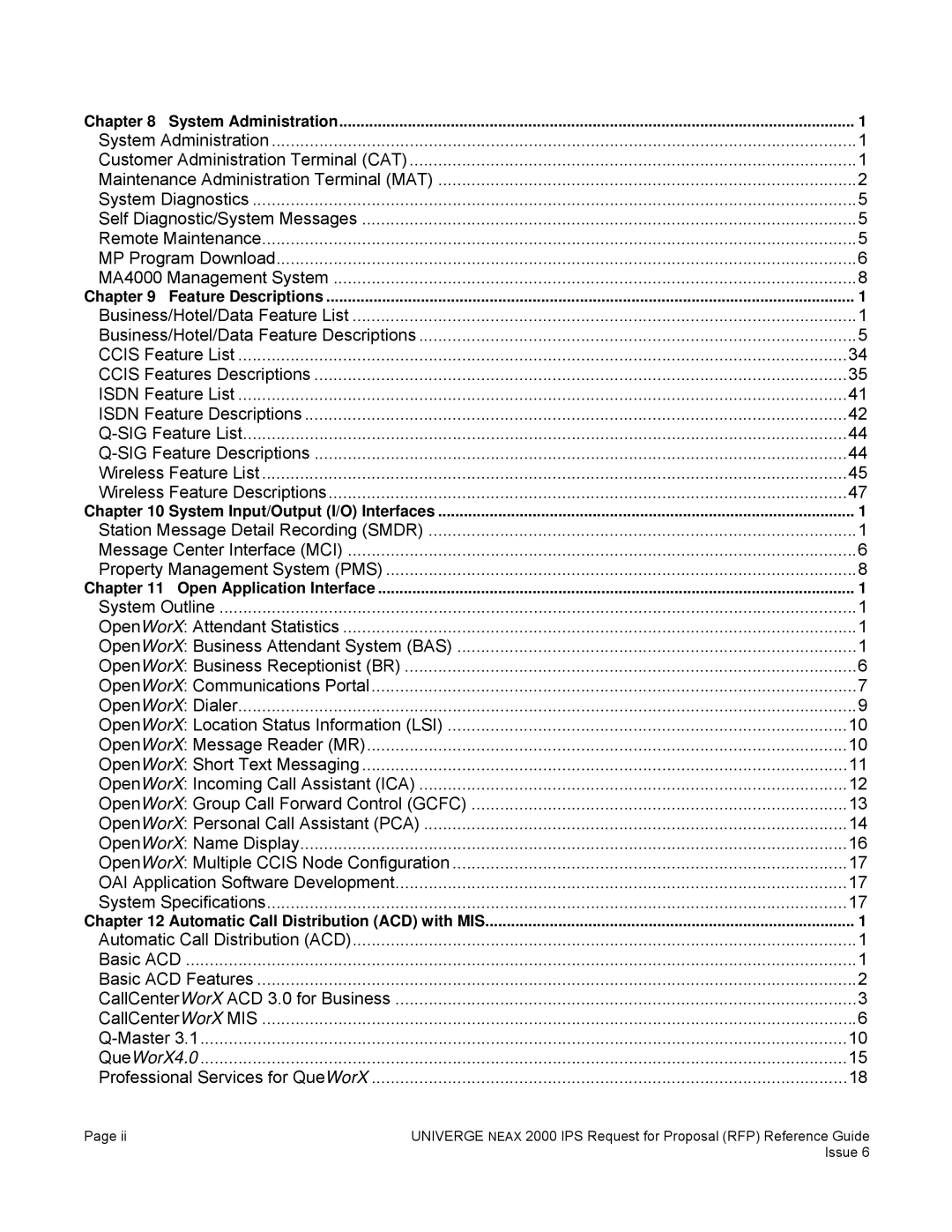 NEC 2000 IPS manual OAI Application Software Development, Chapter 