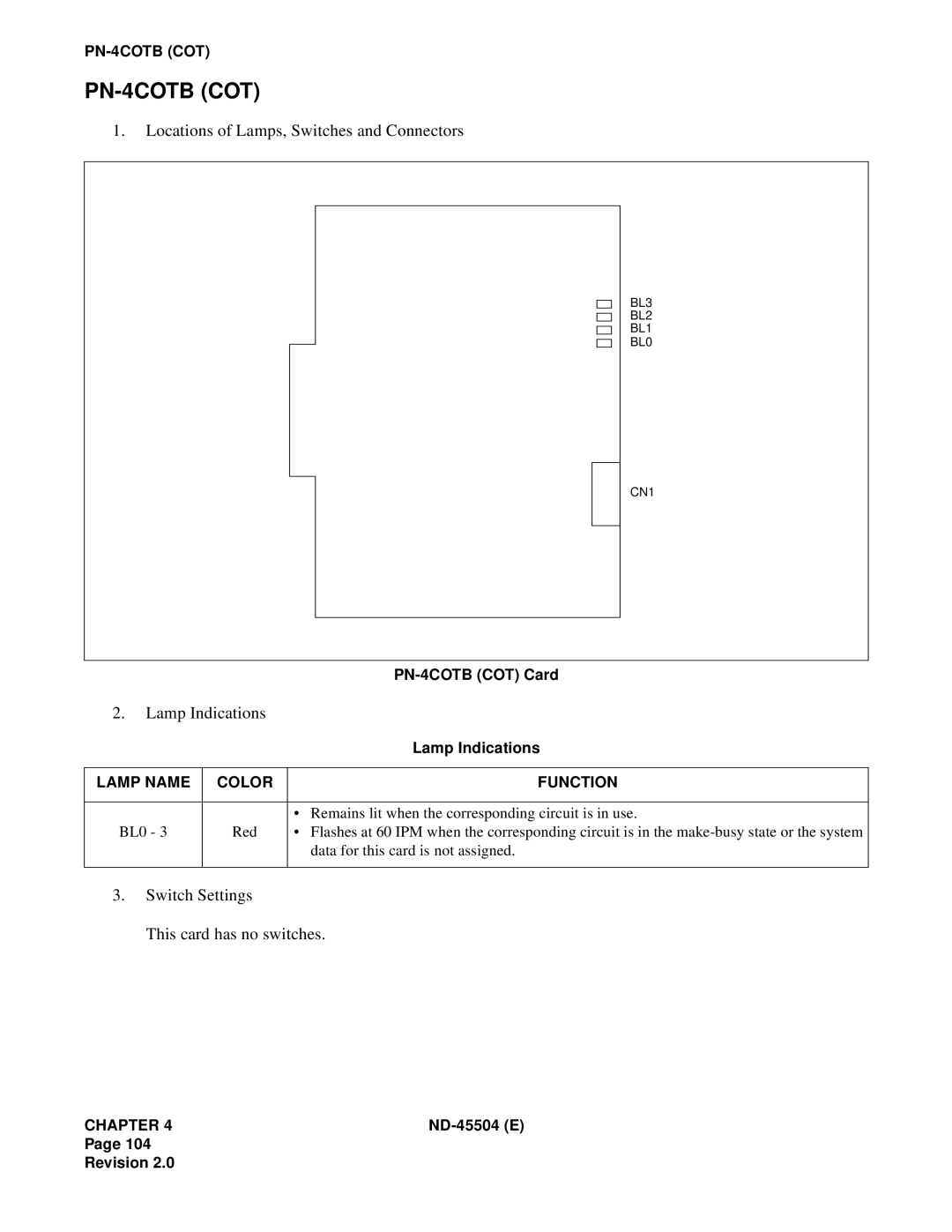 NEC 2000 IVS manual PN-4COTB COT 