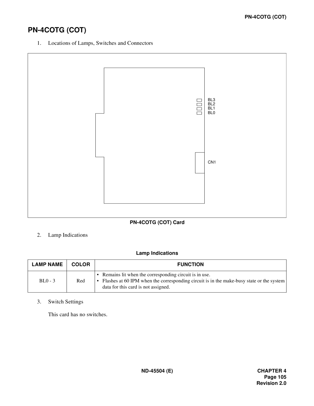 NEC 2000 IVS manual PN-4COTG COT 