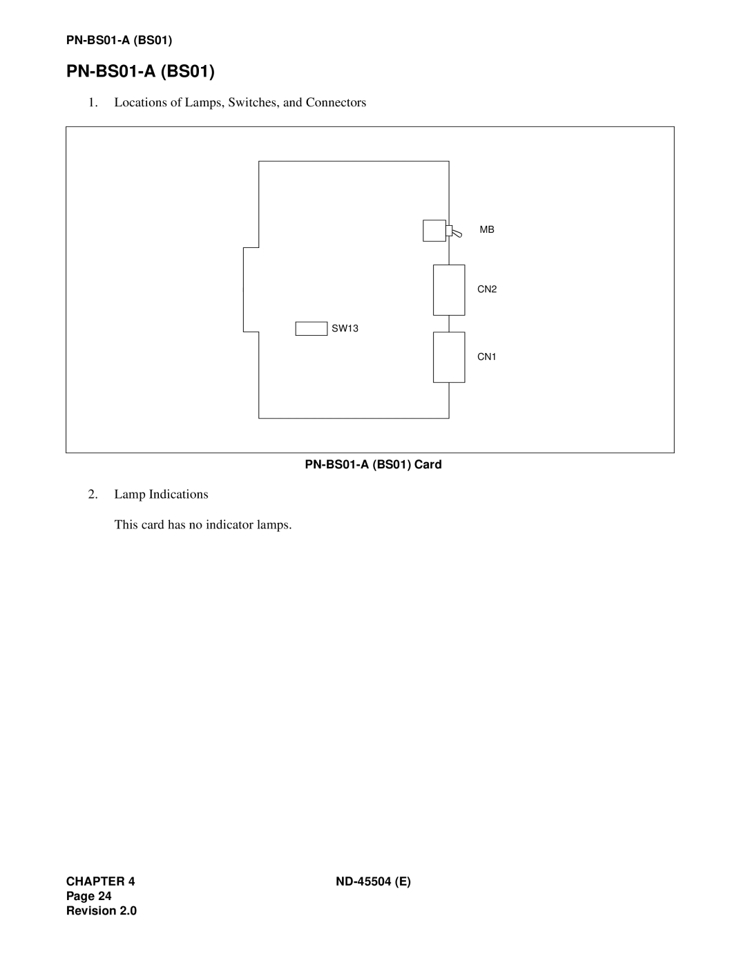 NEC 2000 IVS manual PN-BS01-A BS01 