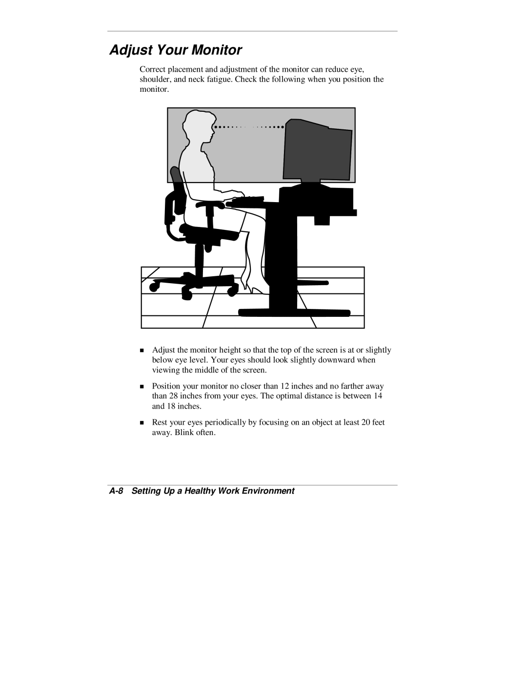 NEC 2000 Series manual Adjust Your Monitor 