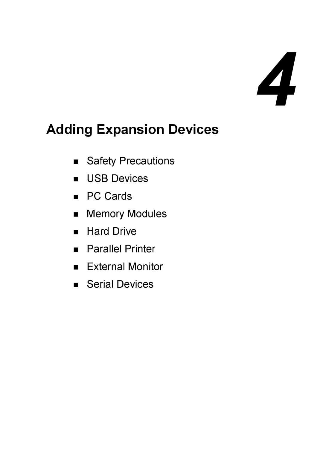 NEC 2000 manual Adding Expansion Devices 