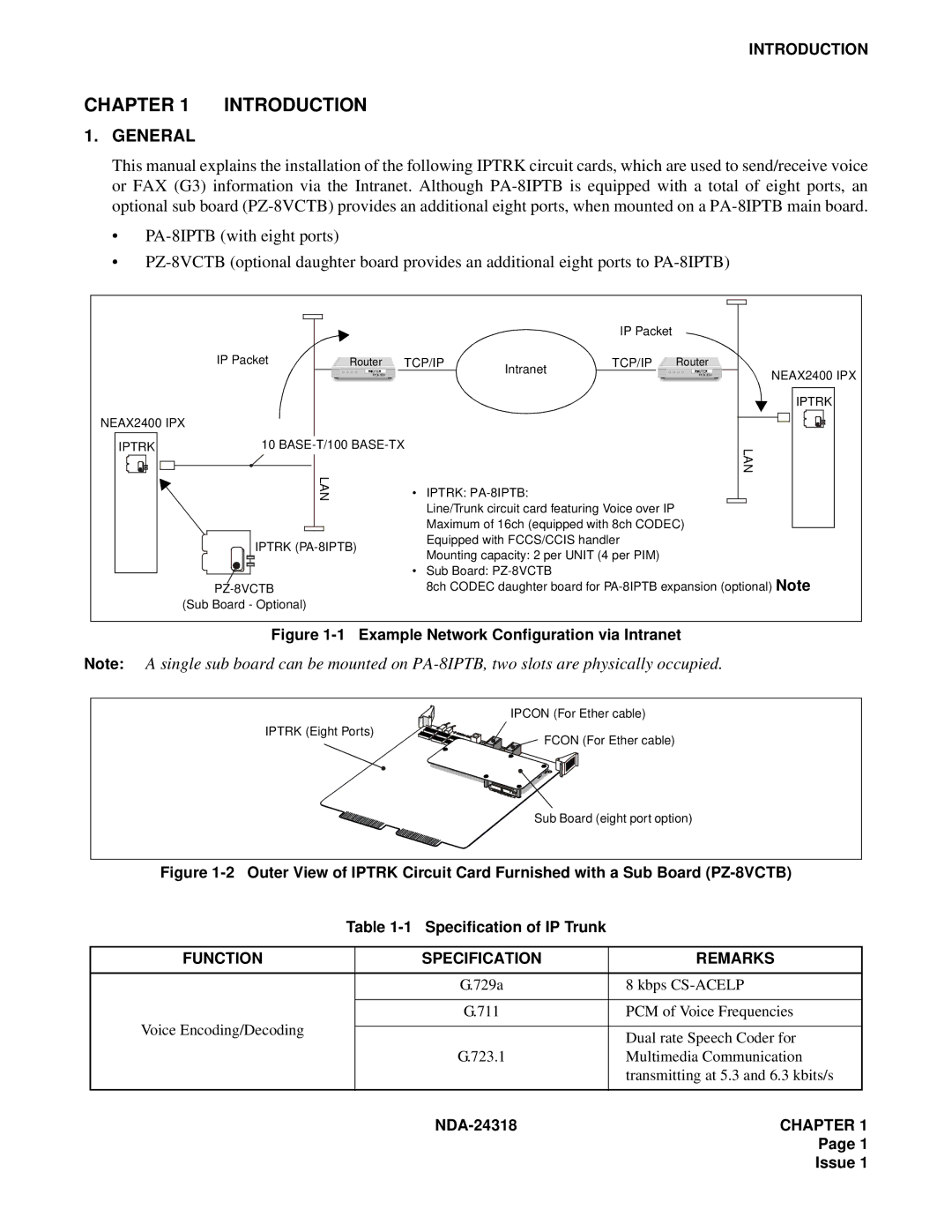 NEC 2400 ipx system manual Introduction, General 