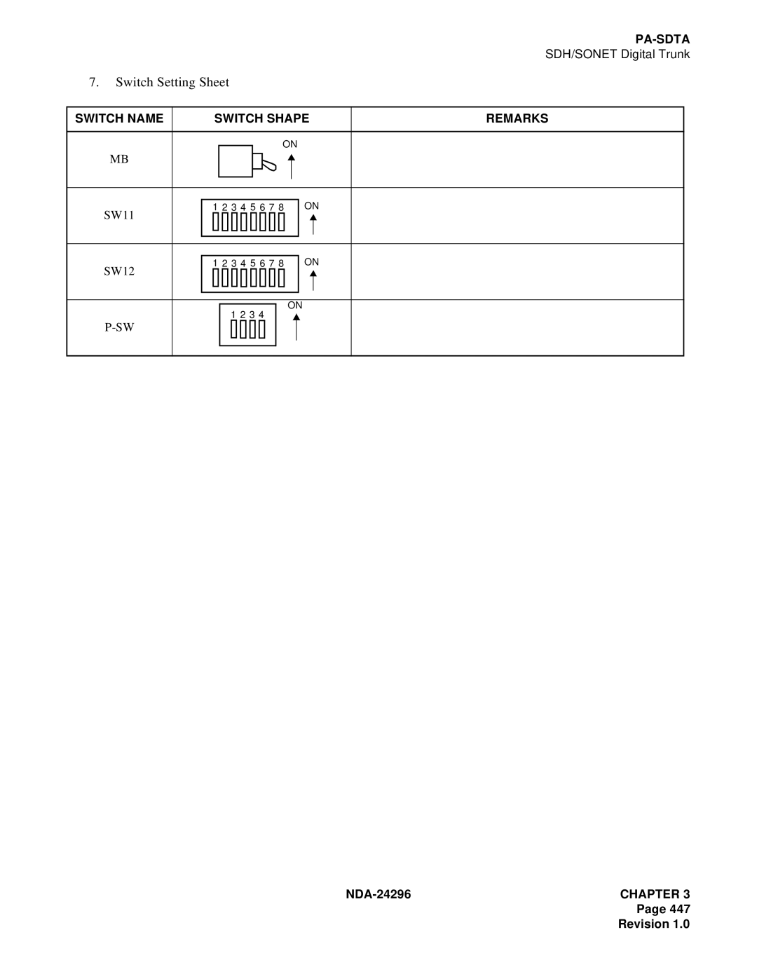 NEC 2400 ipx manual 4 5 6 7 3 4 5 6 7 