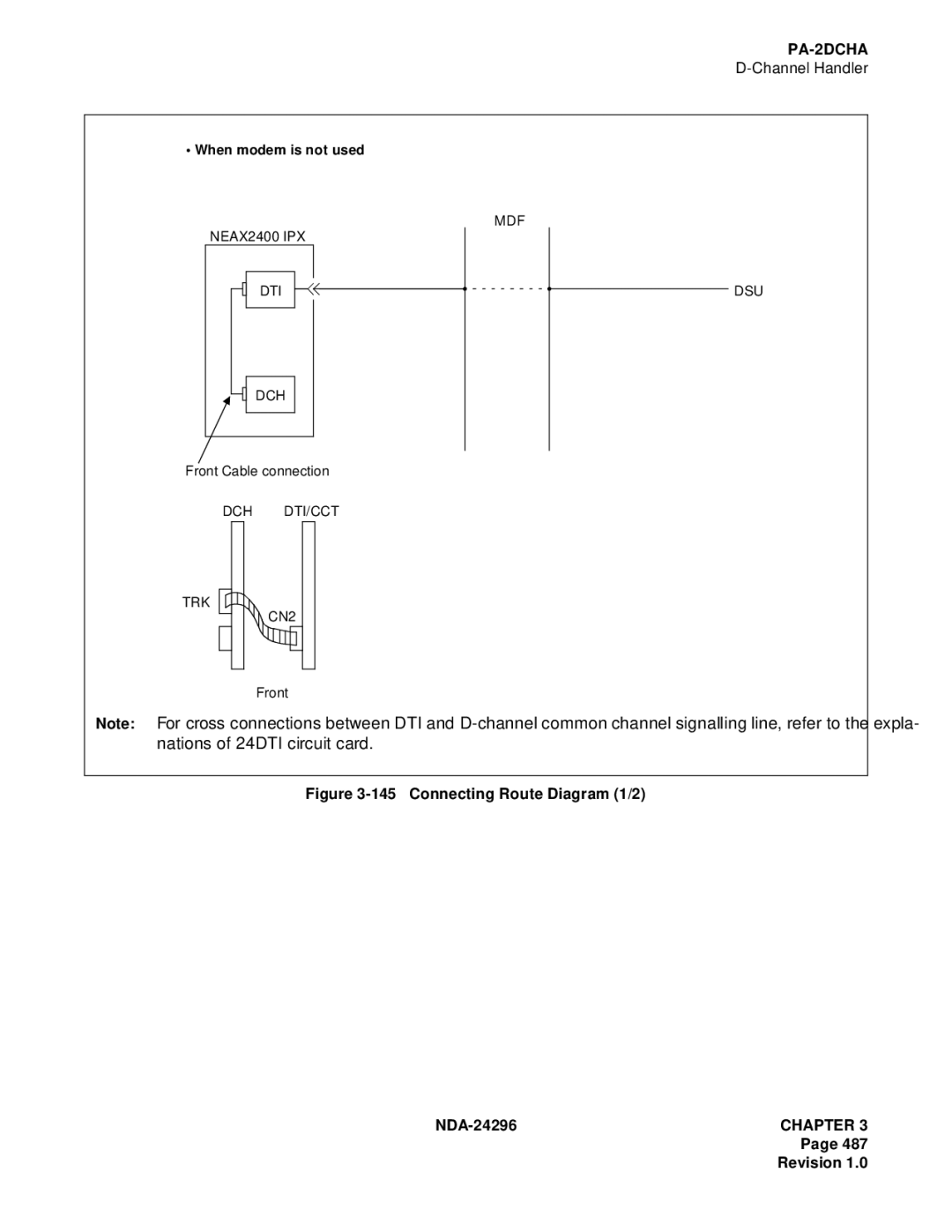 NEC 2400 ipx manual Connecting Route Diagram 1/2 