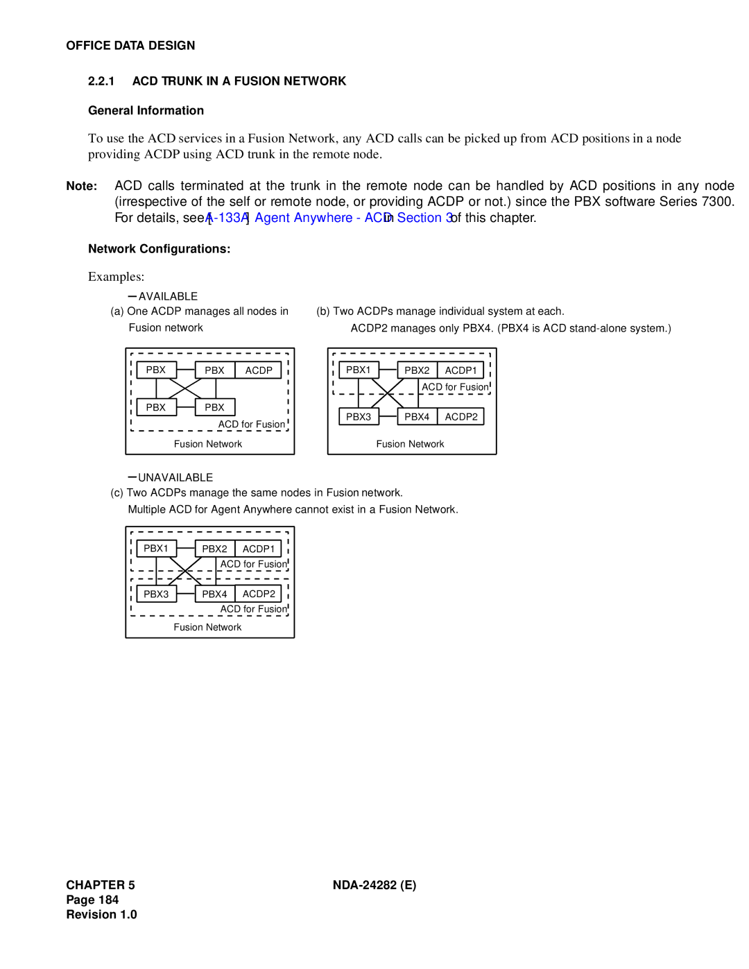 NEC 2400IMX system manual Examples, Available 