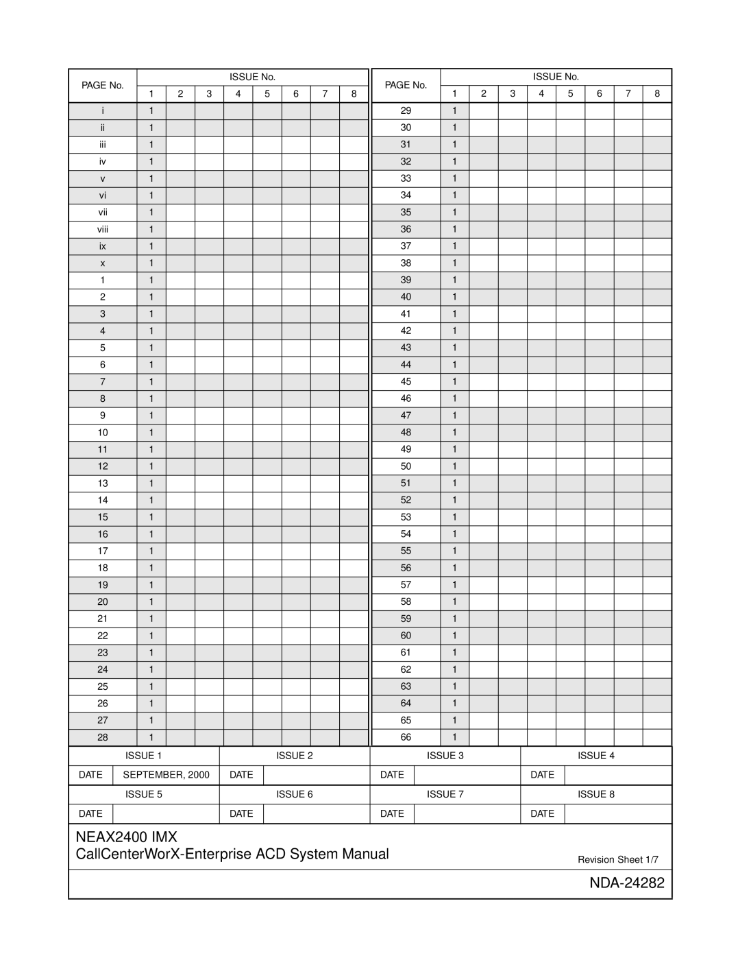 NEC 2400IMX system manual NEAX2400 IMX 