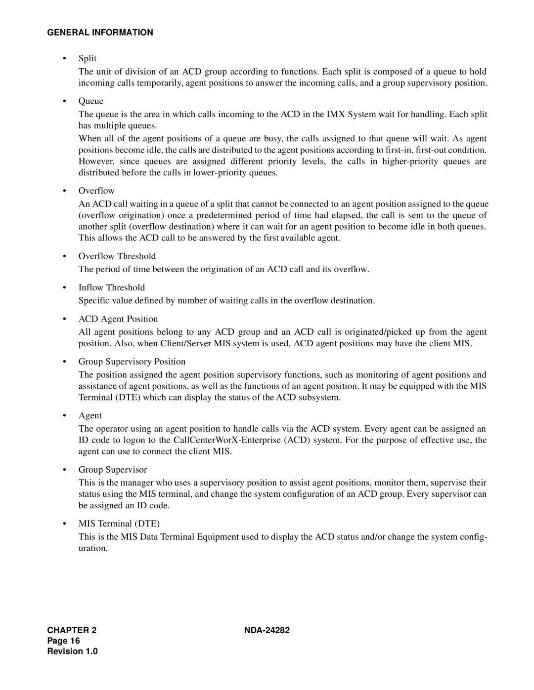 NEC 2400IMX system manual General Information 