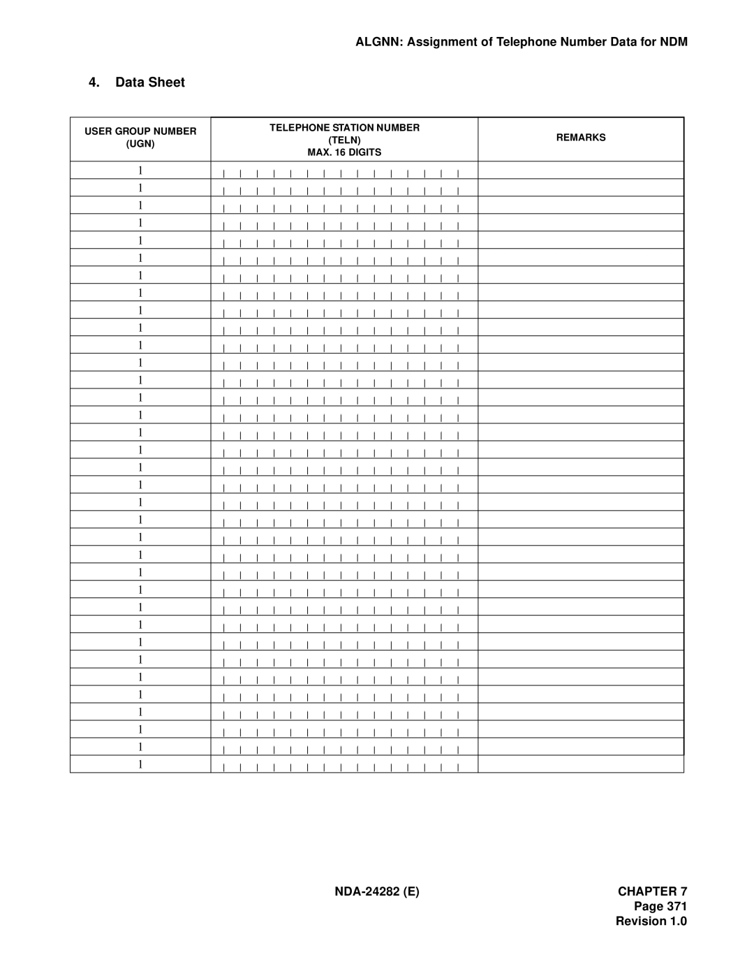 NEC 2400IMX system manual Data Sheet 