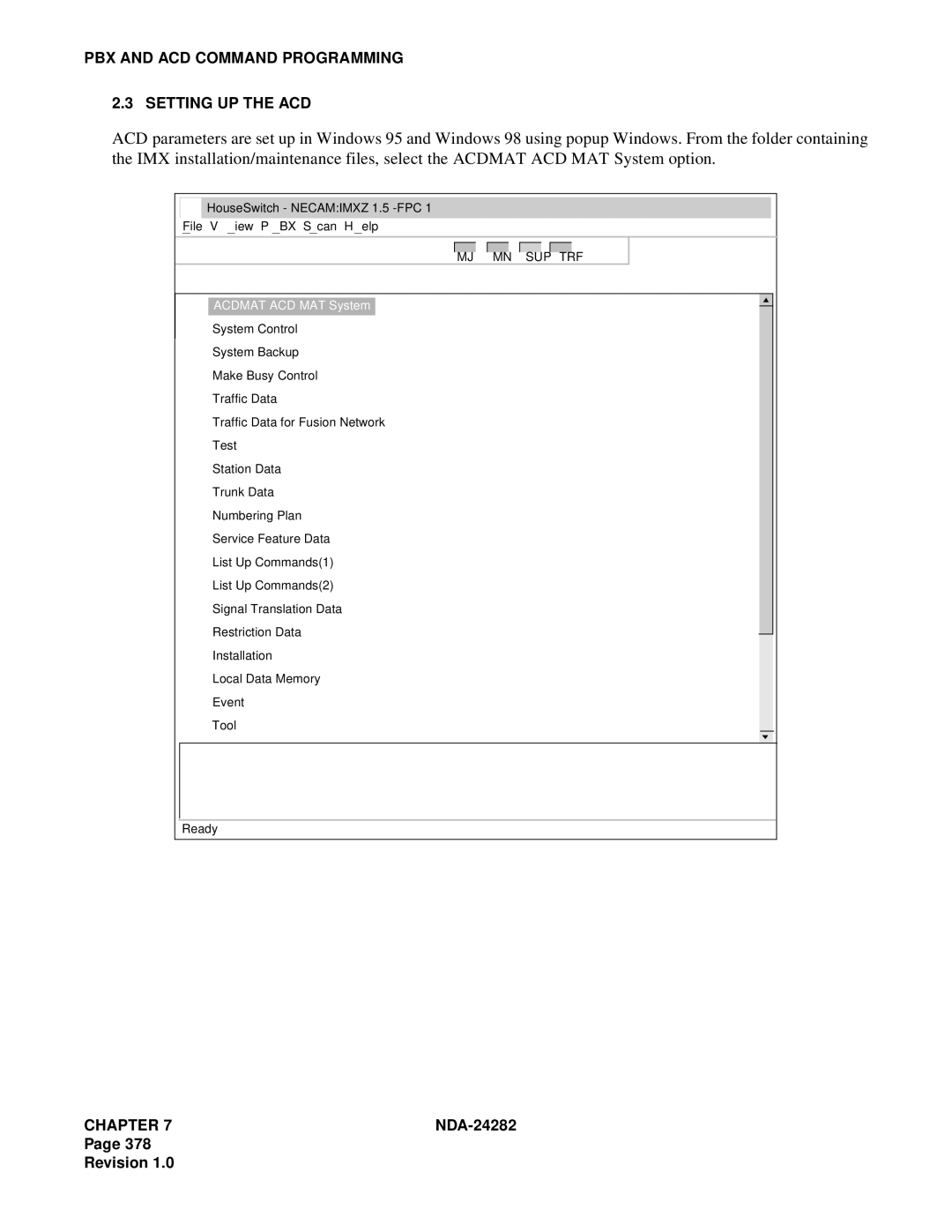 NEC 2400IMX system manual PBX and ACD Command Programming Setting UP the ACD 