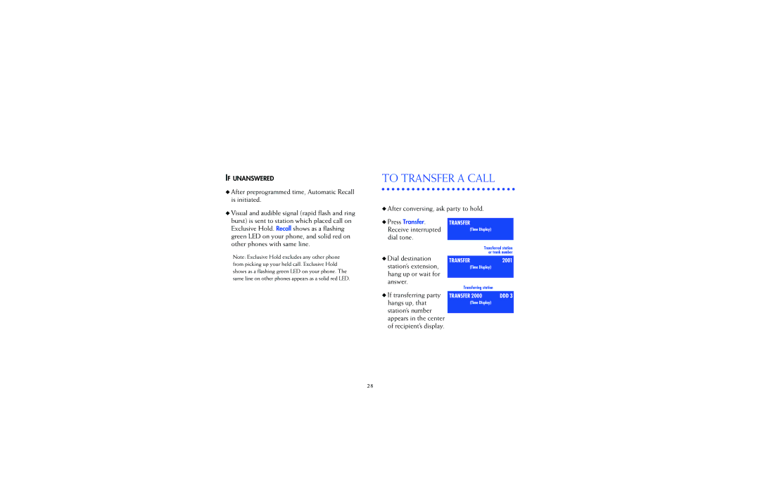 NEC 2400IPX manual To Transfer a Call 