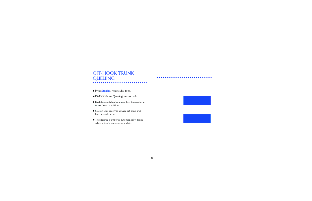 NEC 2400IPX manual OFF-HOOK Trunk Queuing 