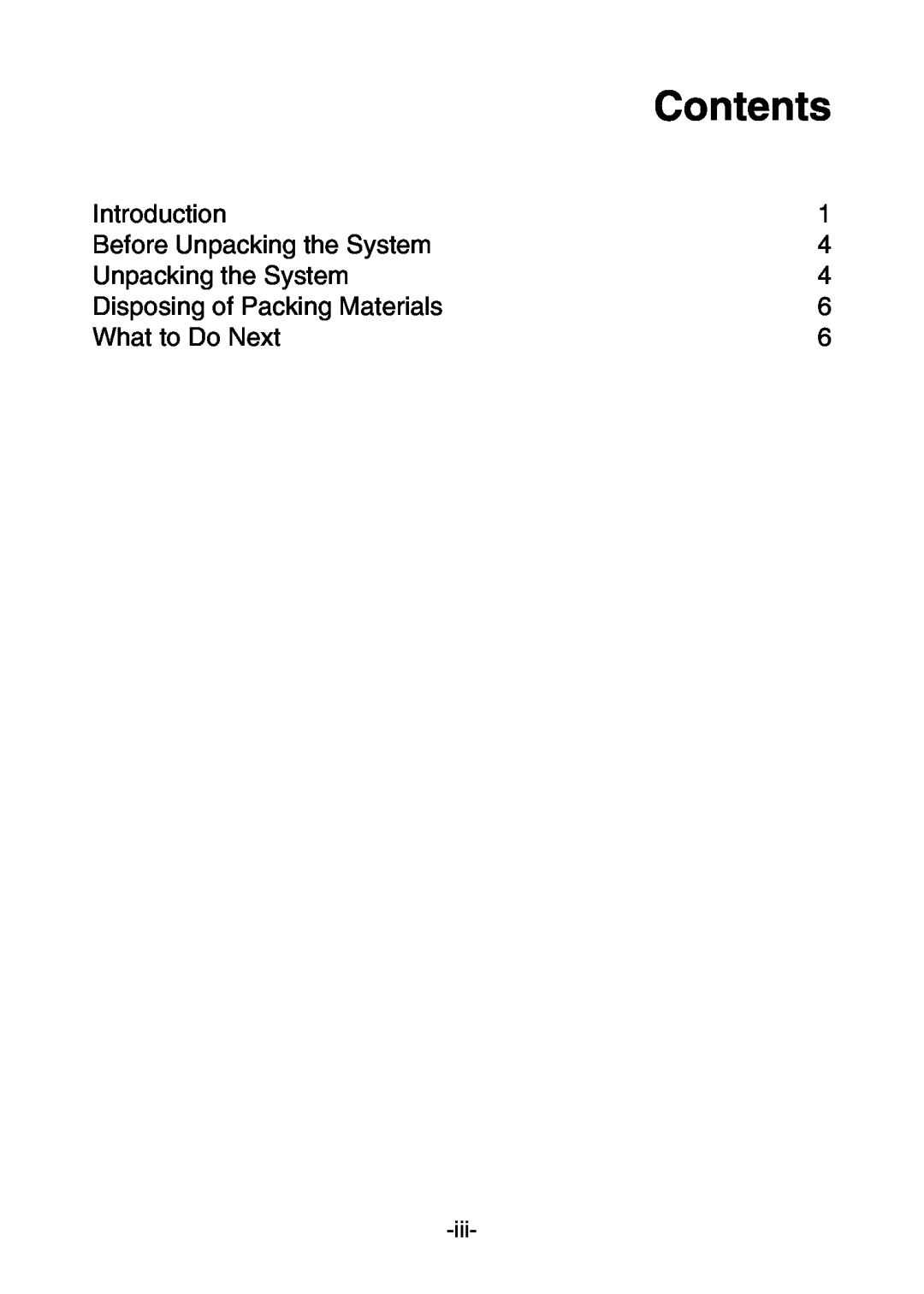 NEC 320Fc Systems manual Contents 