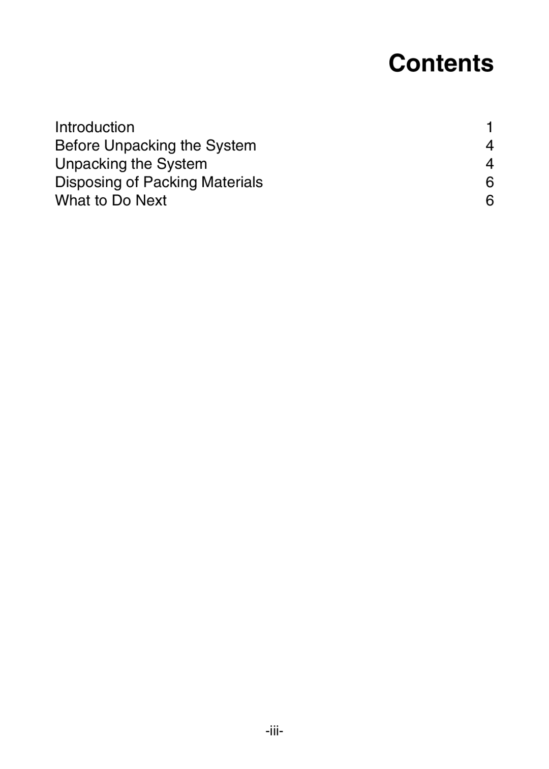 NEC 320Fc Systems manual Contents 