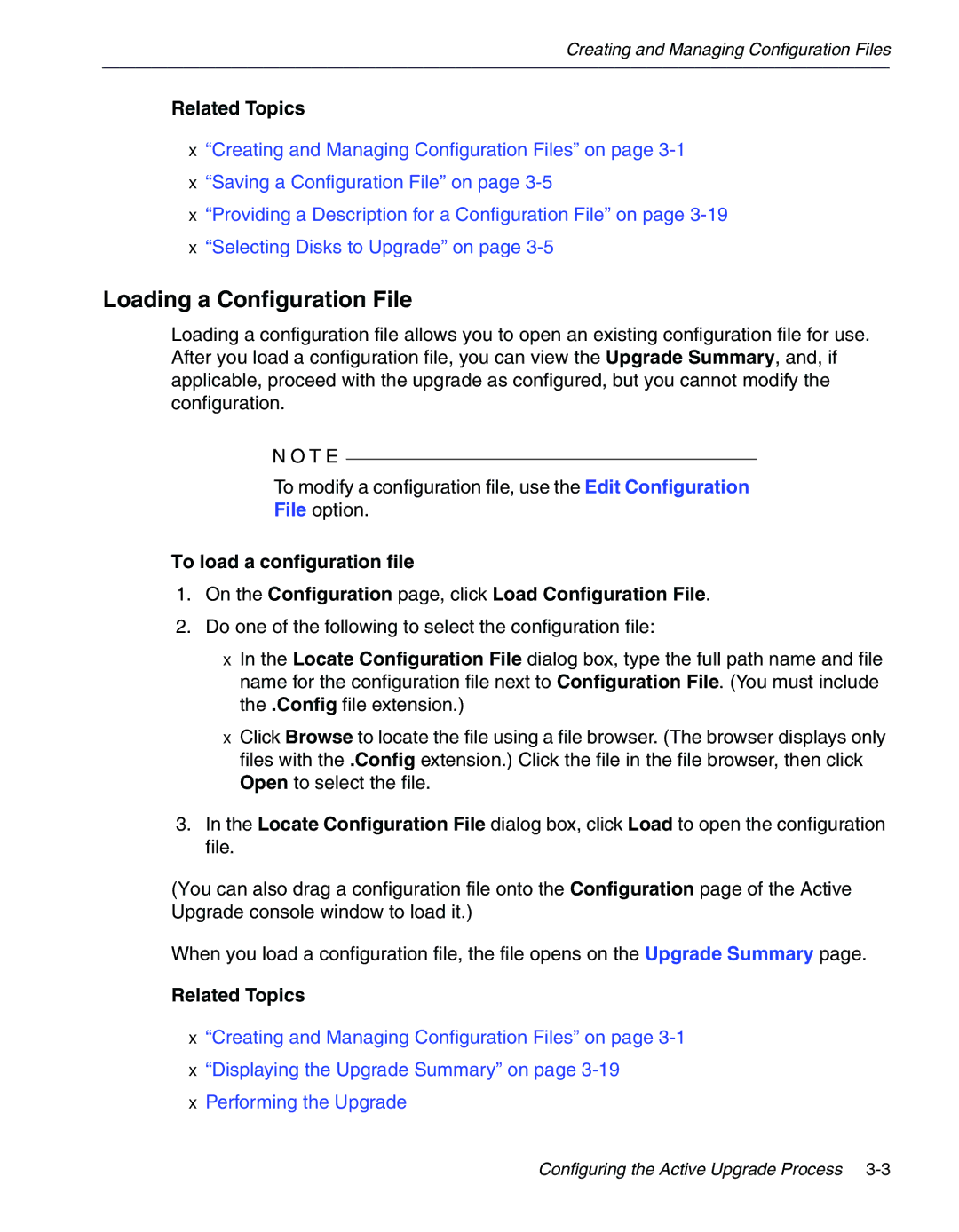 NEC 320Fc manual Loading a Configuration File 