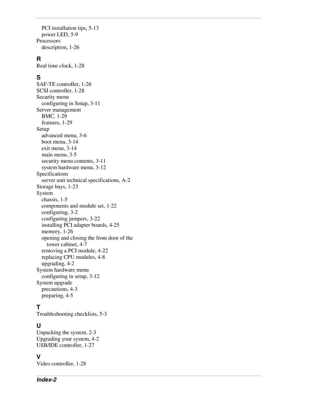 NEC 320Lb-R manual Index-2 