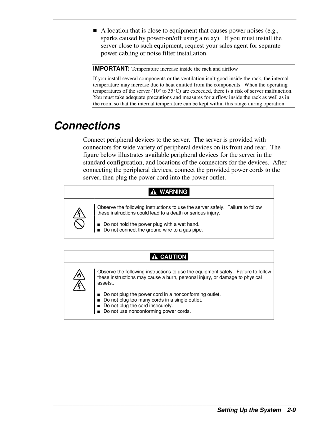 NEC 320Lb-R manual Connections 