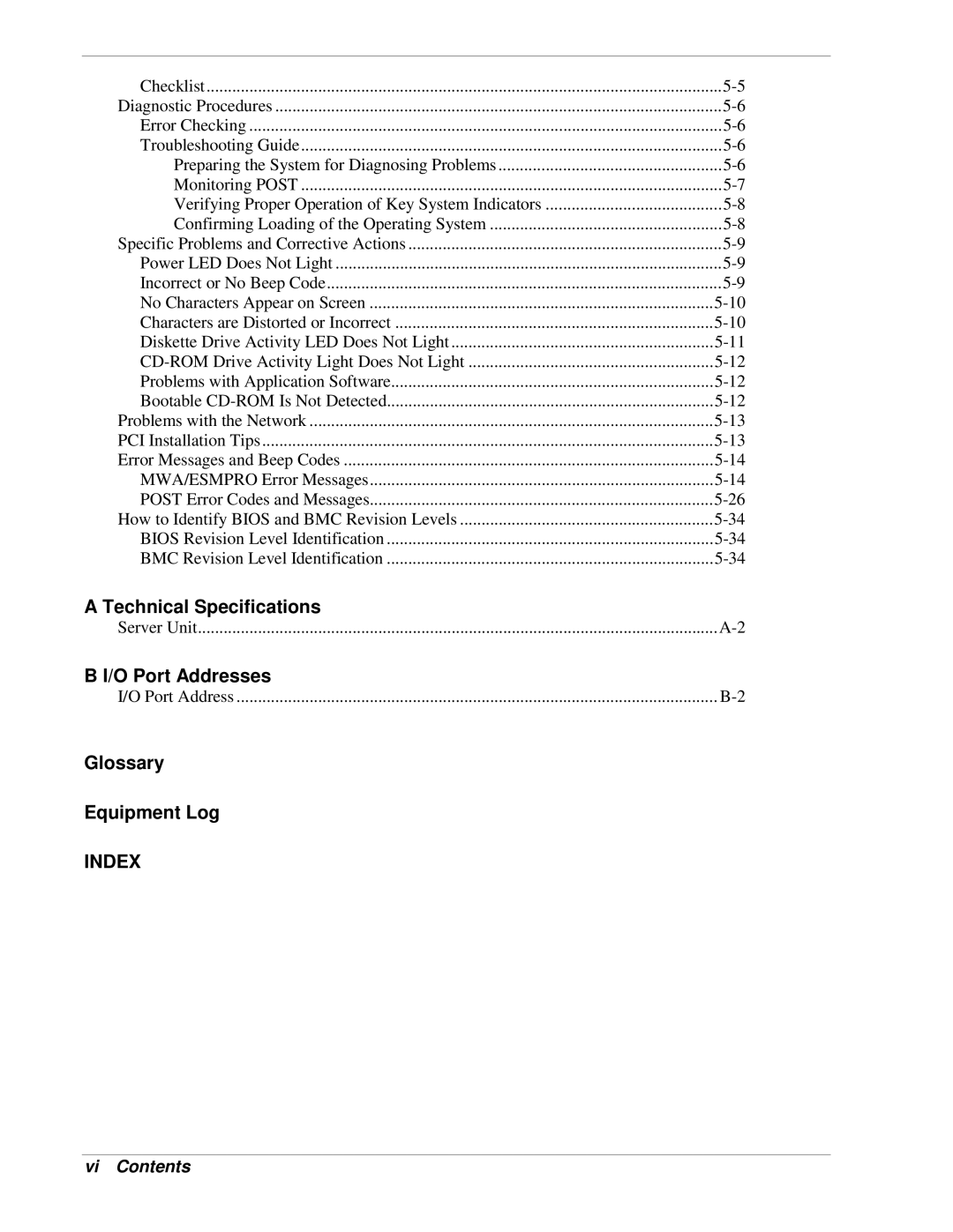 NEC 320Lb-R manual Vi Contents 