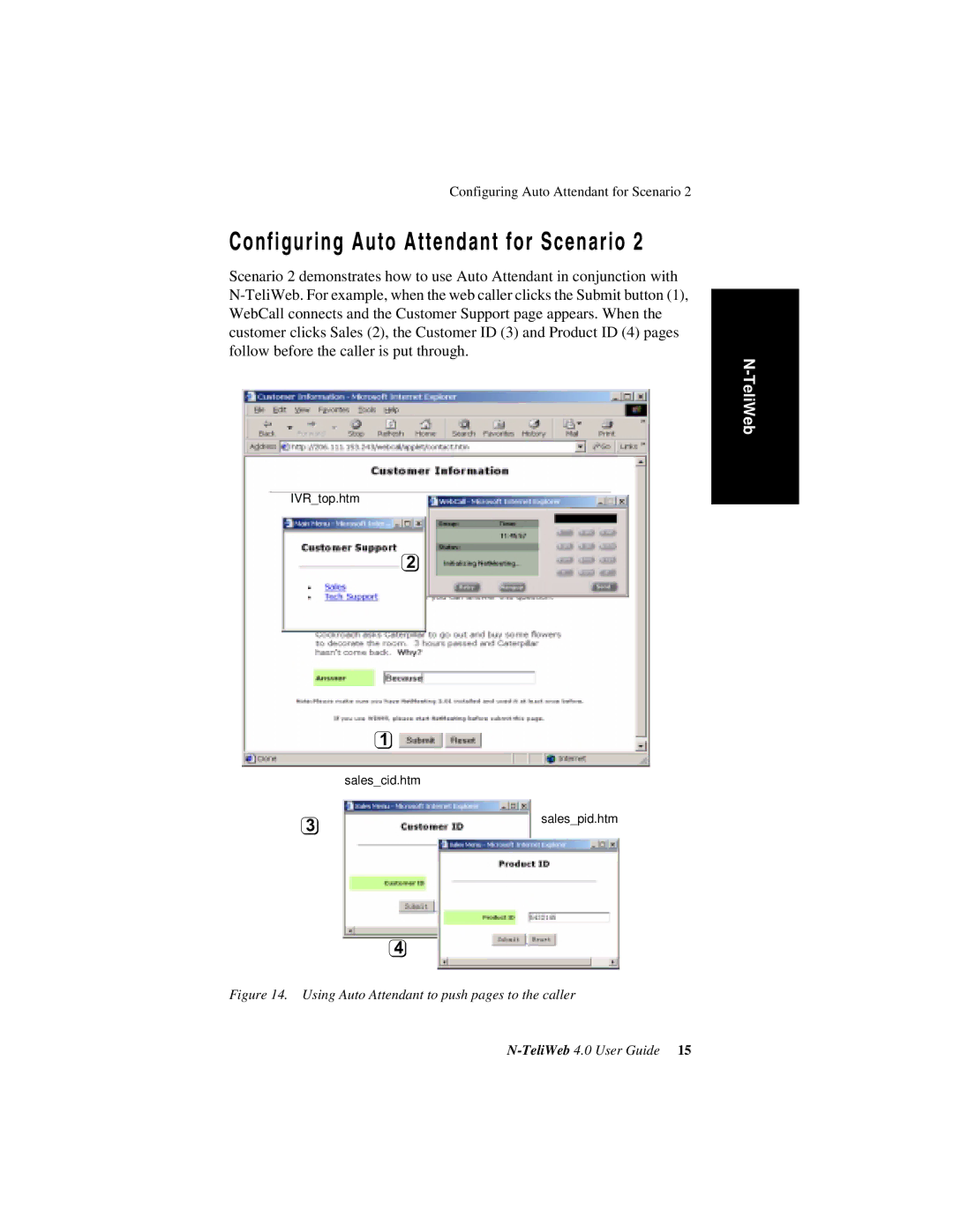 NEC 77000WEB02, 4 manual Configuring Auto Attendant for Scenario 