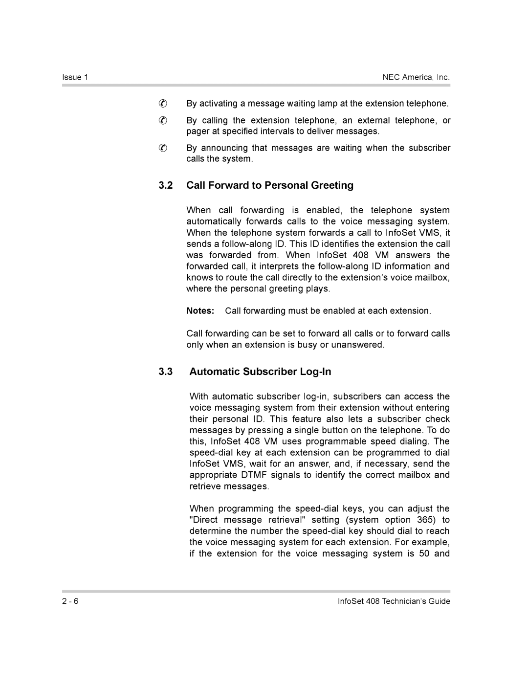 NEC 408 VM manual #$ #$ 