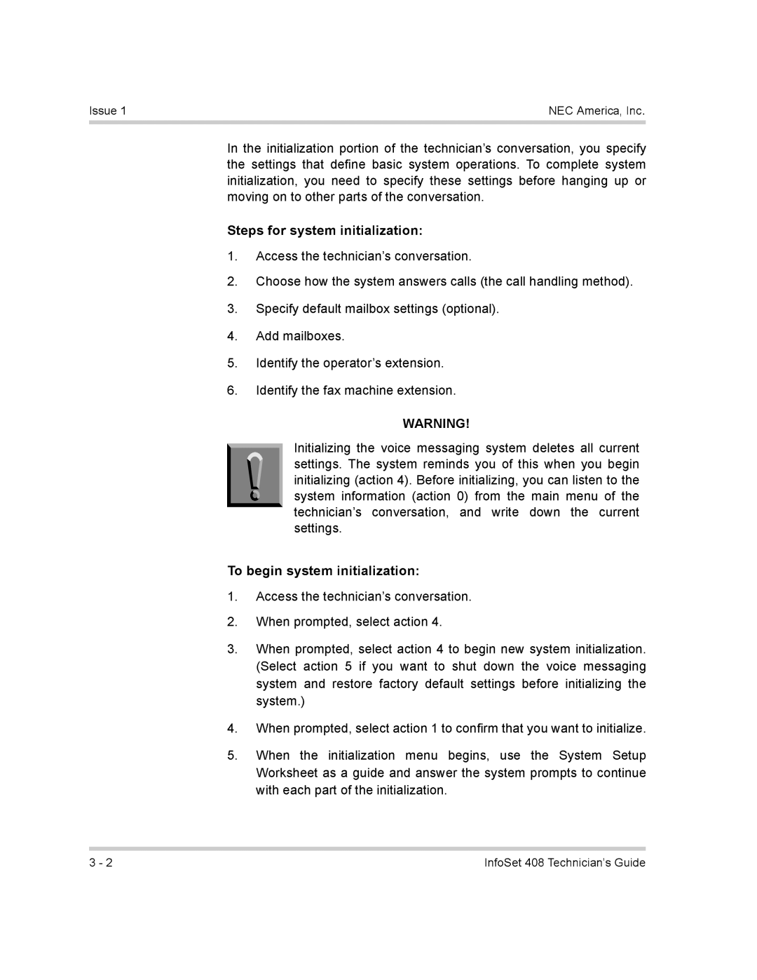 NEC 408 VM manual $-,2 