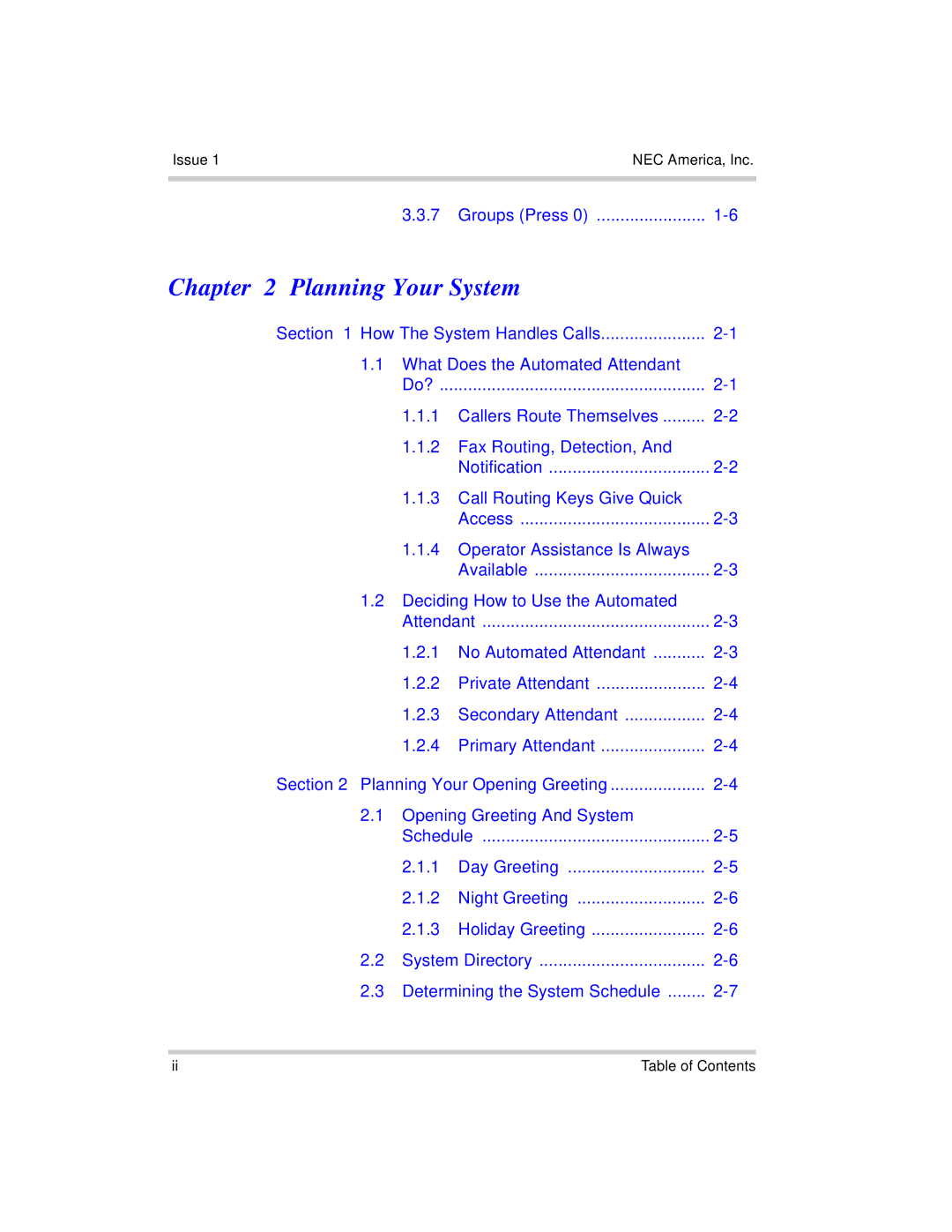 NEC 408 VM manual Planning Your System 