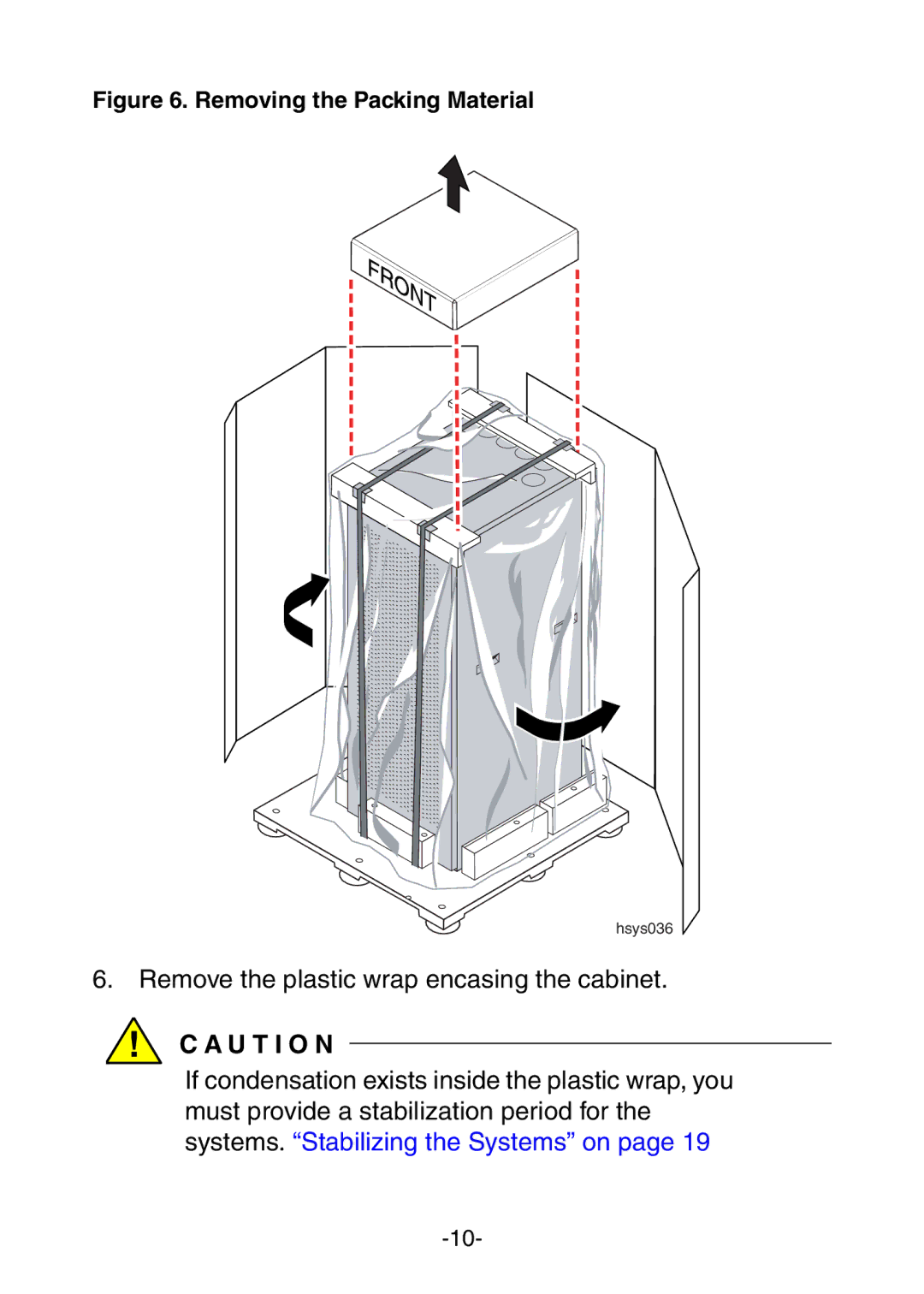 NEC 456-01721-000 manual Remove the plastic wrap encasing the cabinet 