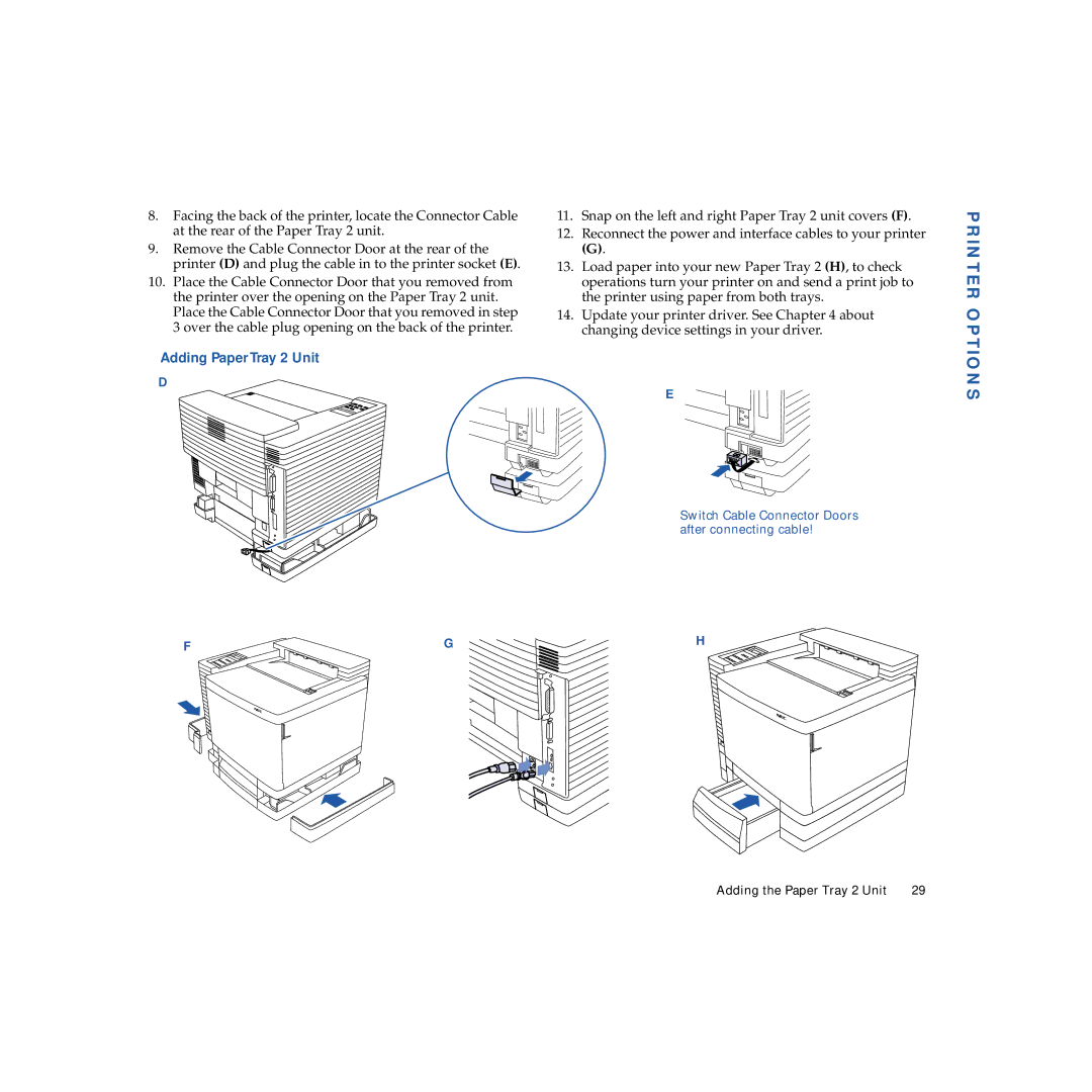 NEC 4600N manual Printer Options 