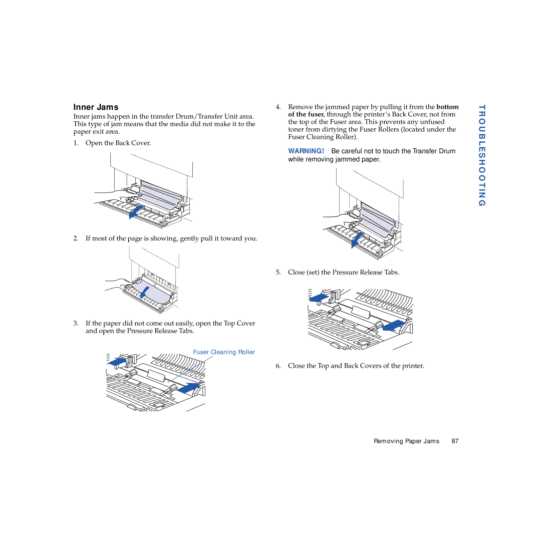 NEC 4600N manual Inner Jams 