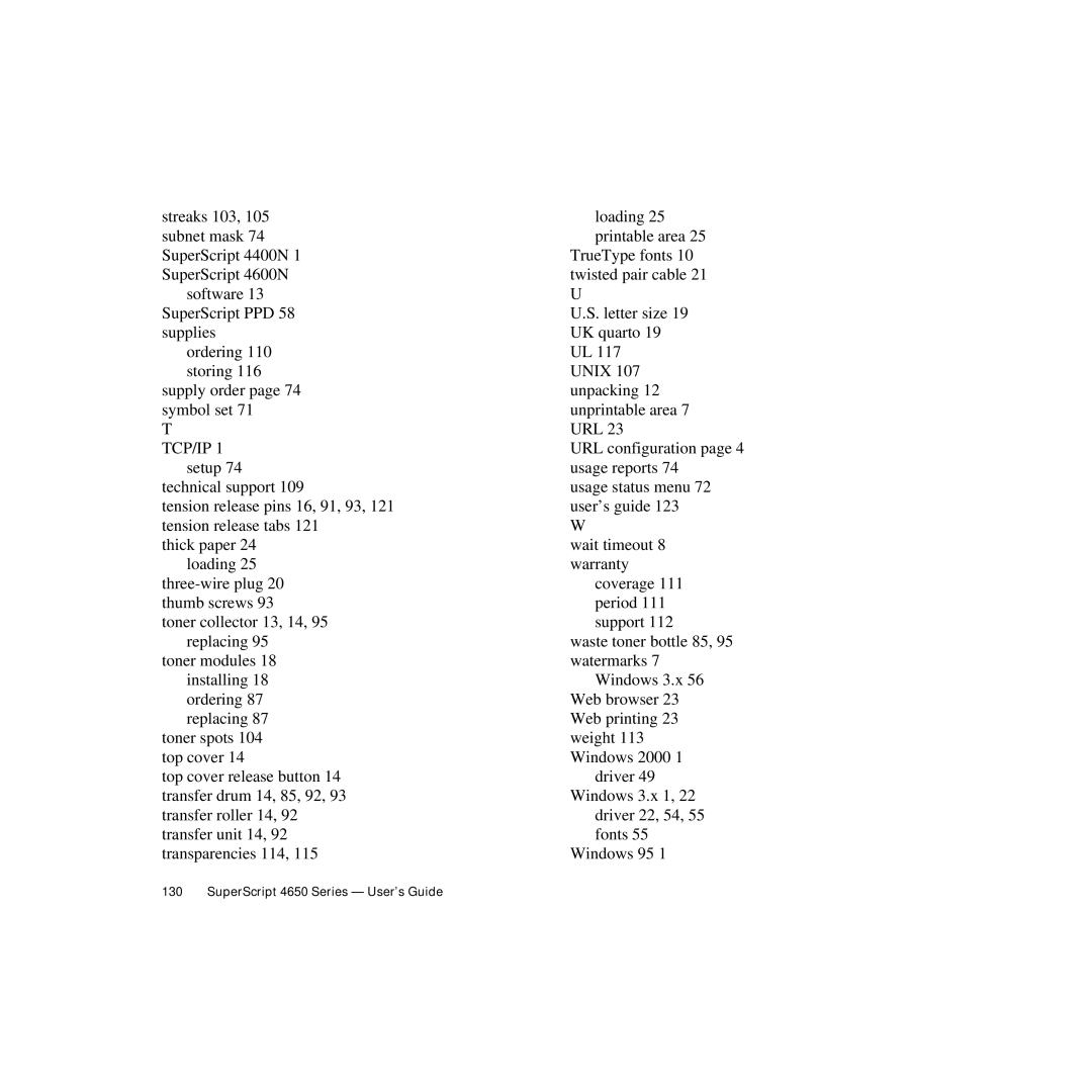 NEC 4650NX manual Tcp/Ip 