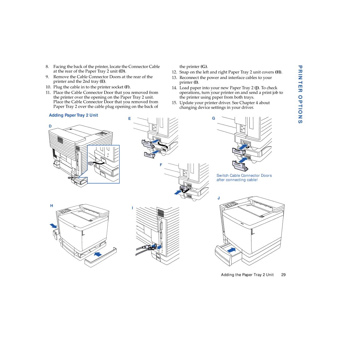 NEC 4650NX manual Printer Options 