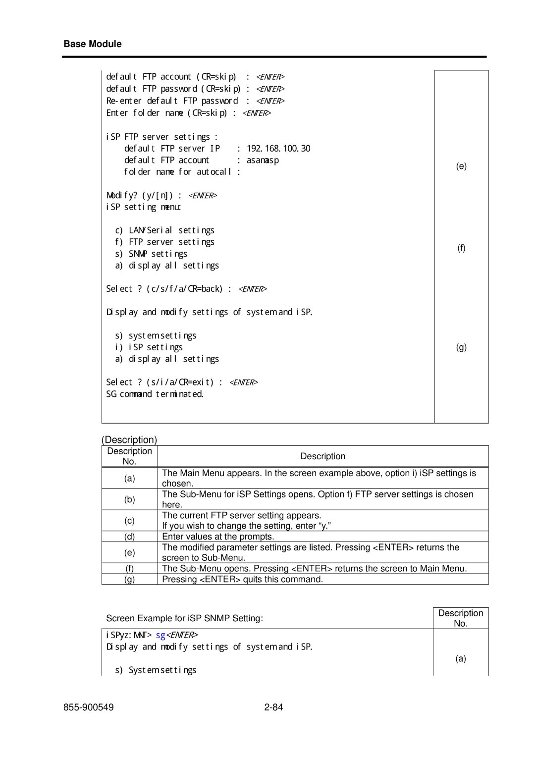 NEC NX7700i, 5020M-16 operation manual Description 855-900549 