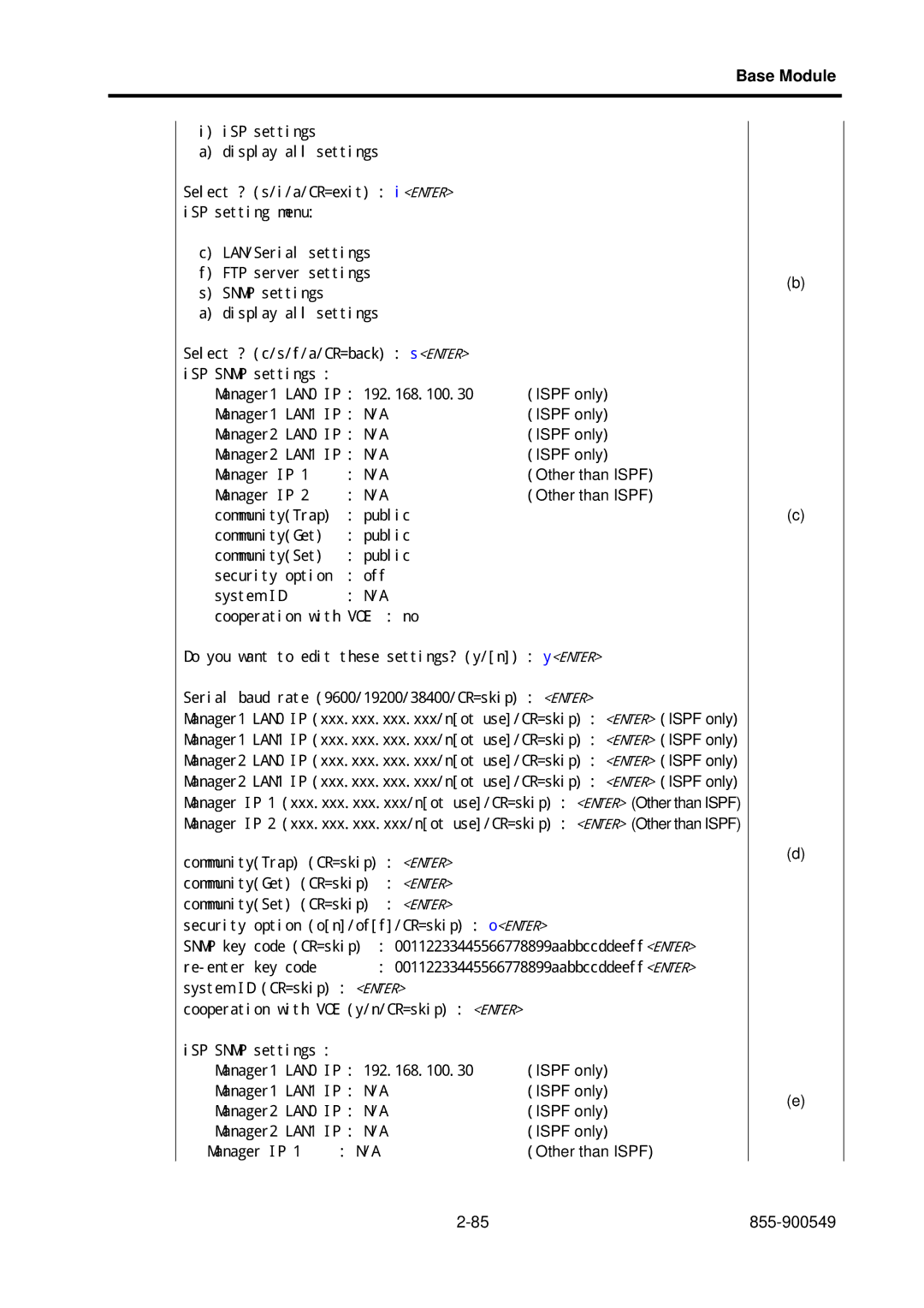 NEC 5020M-16, NX7700i operation manual Manager IP 