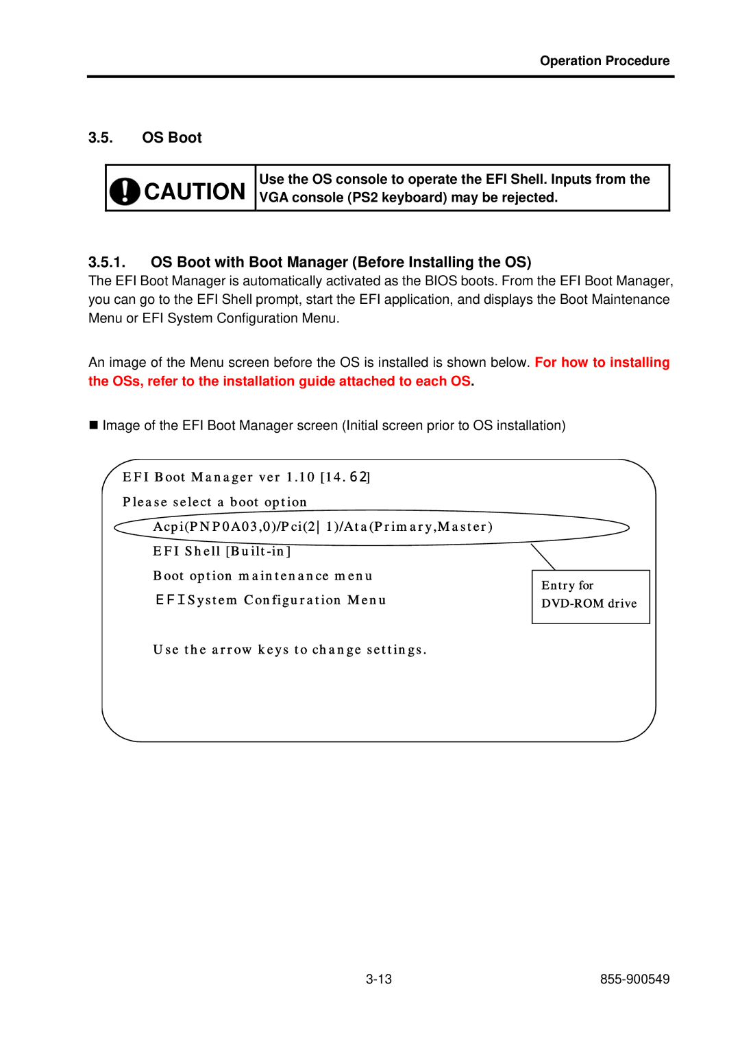 NEC 5020M-16, NX7700i operation manual OS Boot with Boot Manager Before Installing the OS 