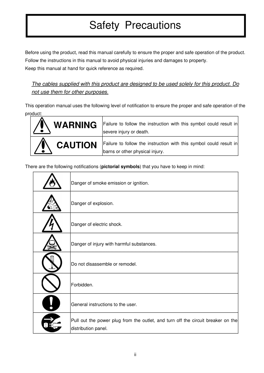 NEC NX7700i, 5020M-16 operation manual Safety Precautions 