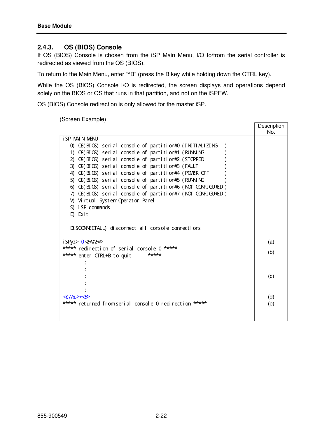 NEC NX7700i, 5020M-16 operation manual OS Bios Console 