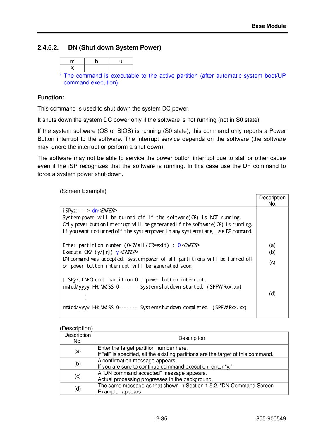 NEC 5020M-16, NX7700i operation manual DN Shut down System Power 