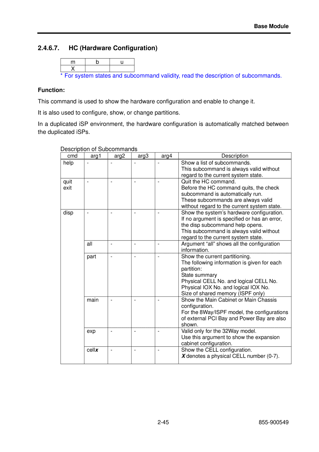 NEC 5020M-16, NX7700i operation manual HC Hardware Configuration 