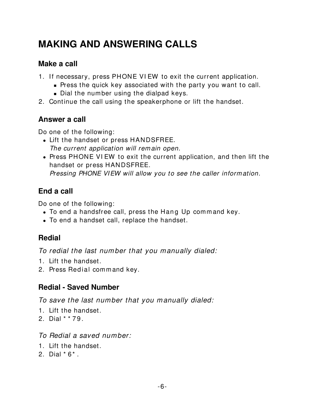 NEC 5140 manual Making and Answering Calls 