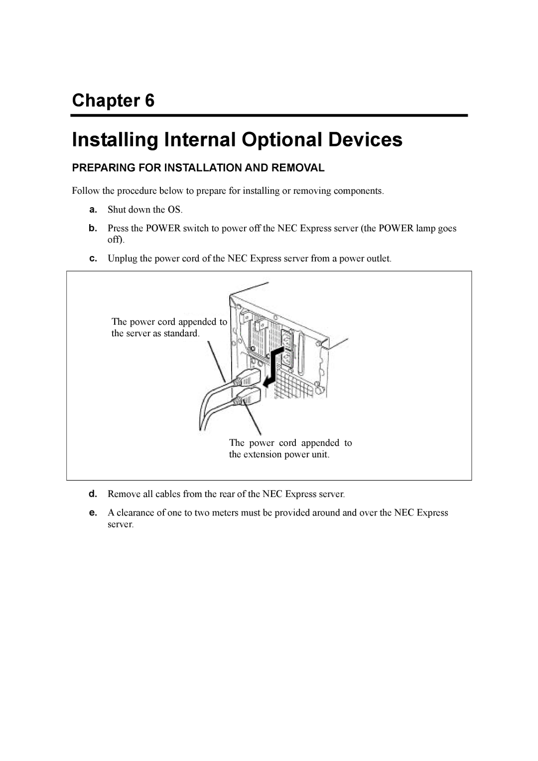 NEC 120Mf, 5800 manual Installing Internal Optional Devices 