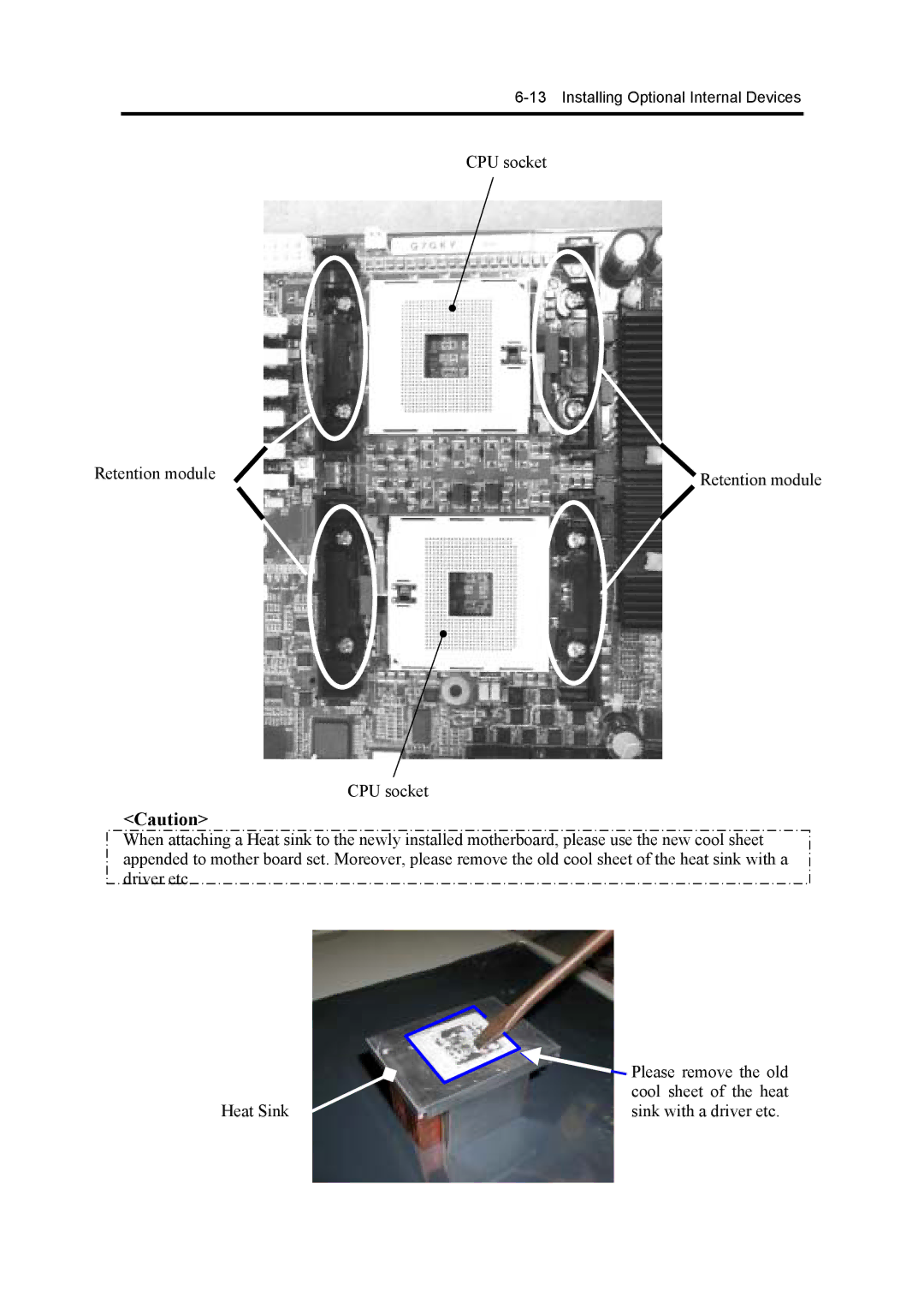 NEC 120Mf, 5800 manual Installing Optional Internal Devices 