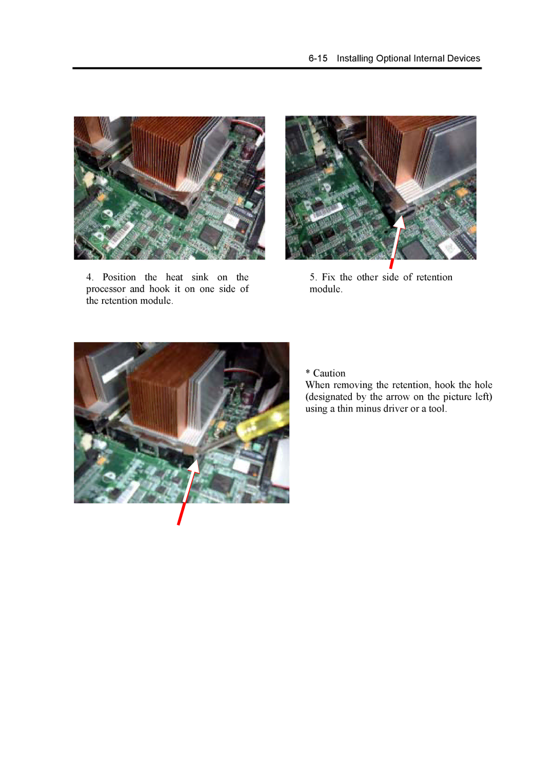 NEC 120Mf, 5800 manual Installing Optional Internal Devices 