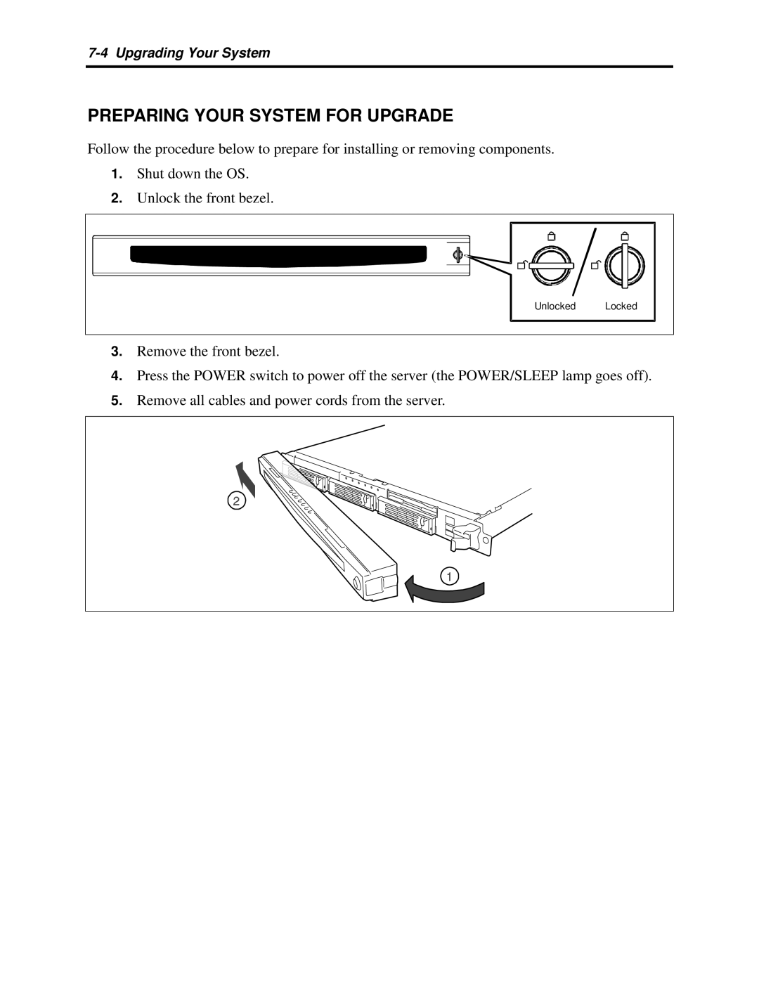 NEC 5800 manual Preparing Your System for Upgrade 