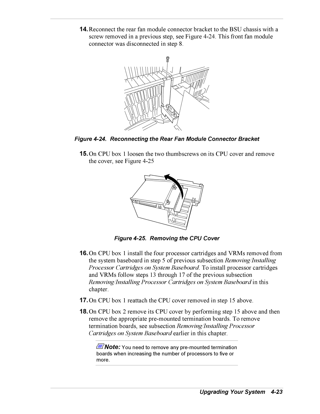 NEC 5800/180Ra-7 manual Reconnecting the Rear Fan Module Connector Bracket 