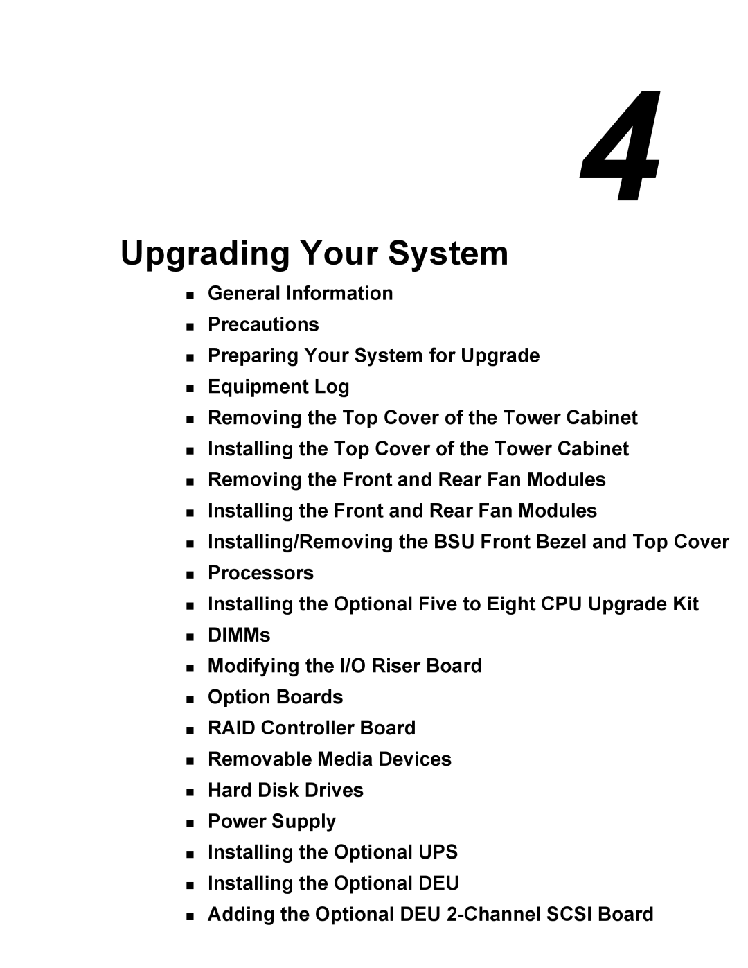 NEC 5800/180Ra-7 manual Upgrading Your System 